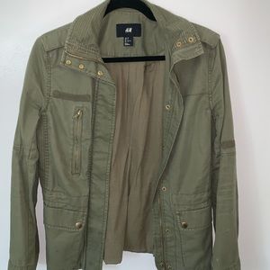 Army green, olive jacket